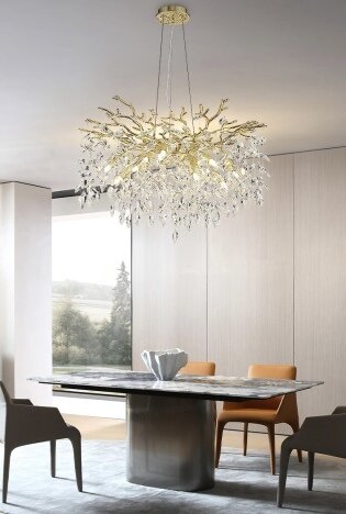 Candelabru Miracle Drop 600, 8 surse de iluminare